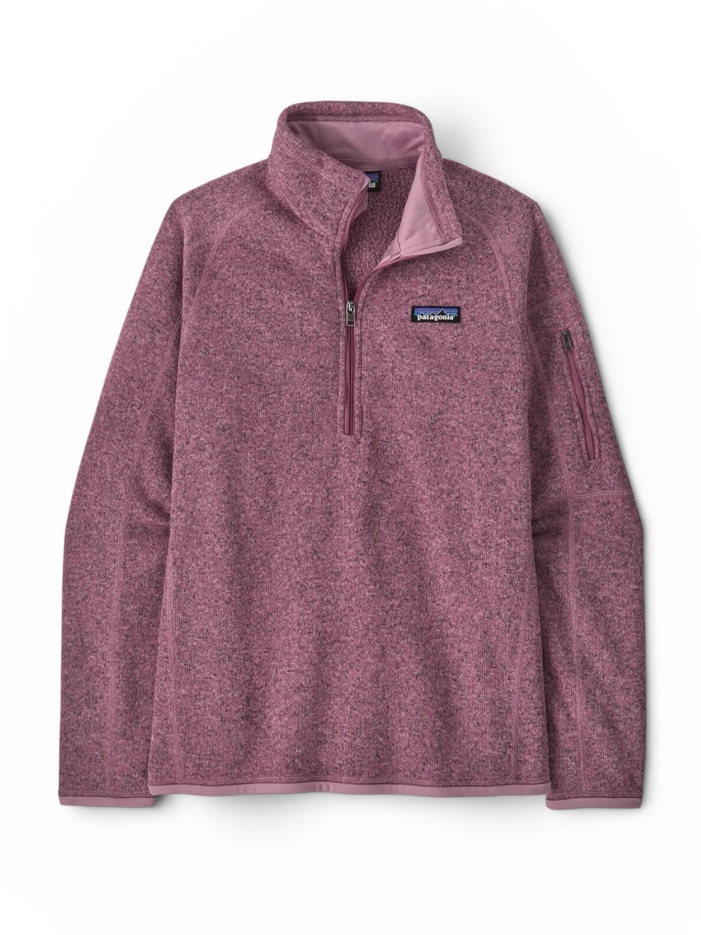 Patagonia Better Sweater 1/4 Zip Fleece Pullover Sweatshirt Light Violet Medium
